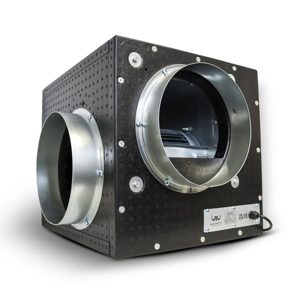 Box Fan Air Extraction Kit 10 Inch with Combi Ducting & Clamps – High Power Ventilation (1500 / 2500 / 3250 / 4250 m³/h)