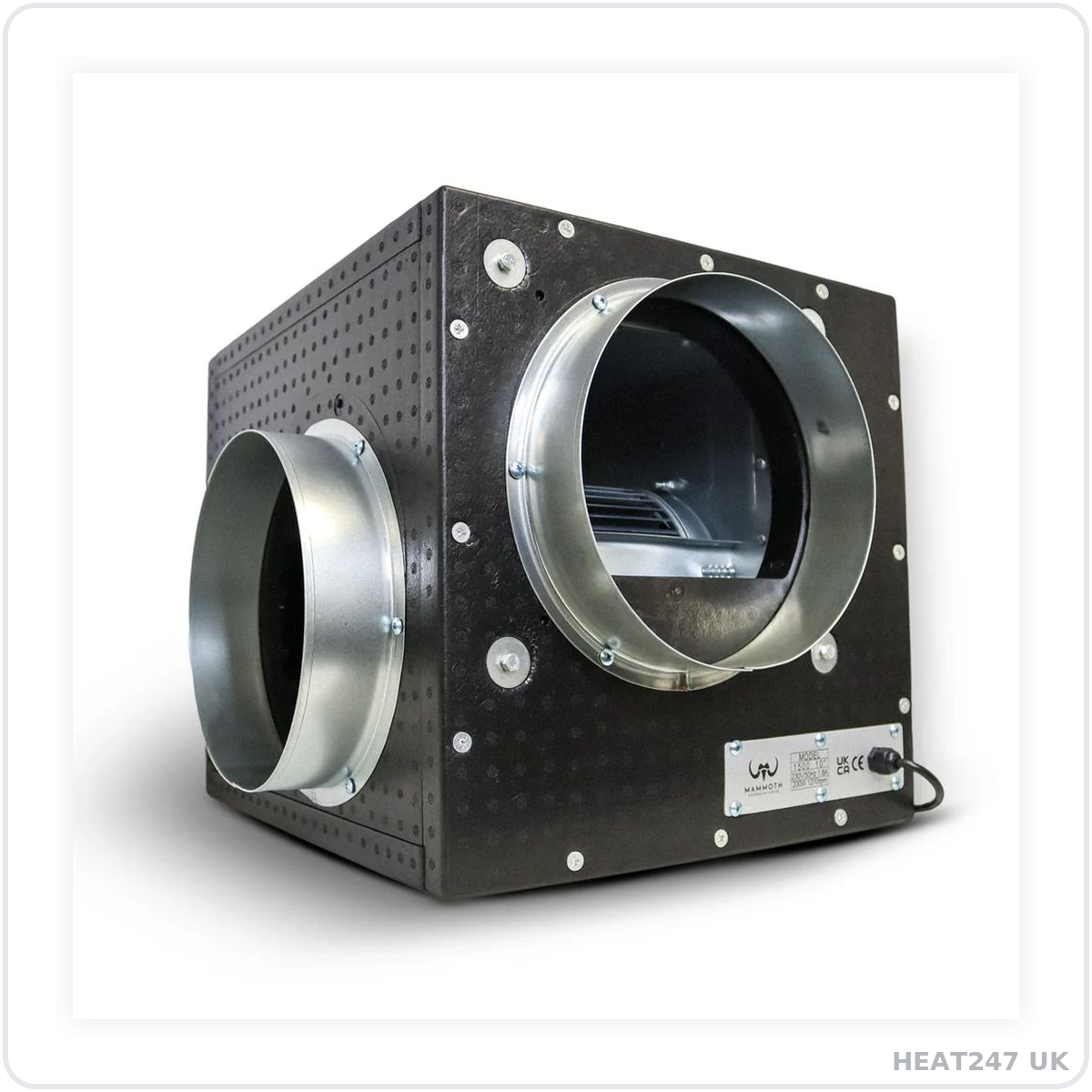 Box Fan Air Extraction Kit 10 Inch with Combi Ducting & Clamps – High Power Ventilation (1500 / 2500 / 3250 / 4250 m³/h)